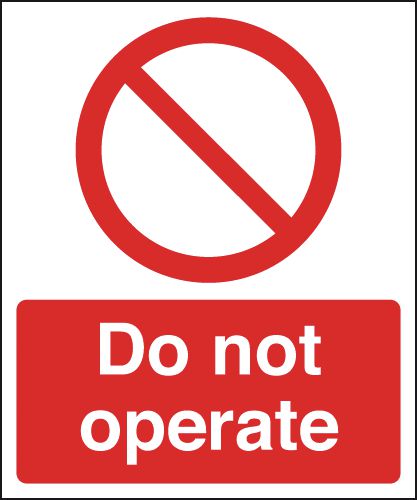 Do Not Operate
